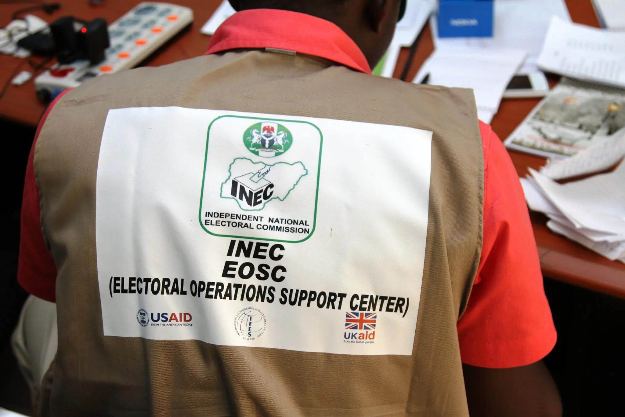 INEC Staff supervising an ongoing election