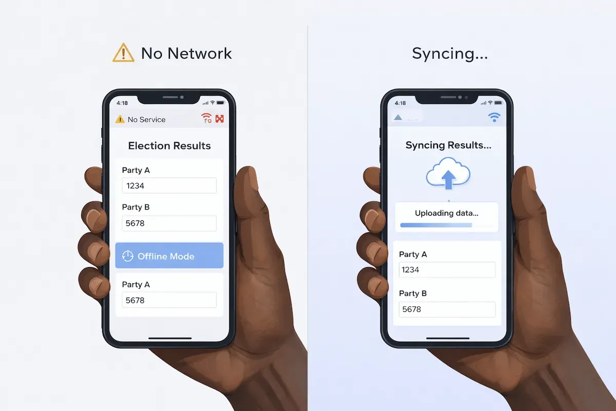 Offline-first systems capture data in the field and synchronize when connectivity becomes available.