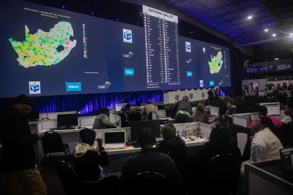 South Africa real-time election monitoring dashboard