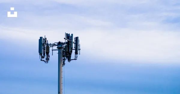 Stock image of internet mast